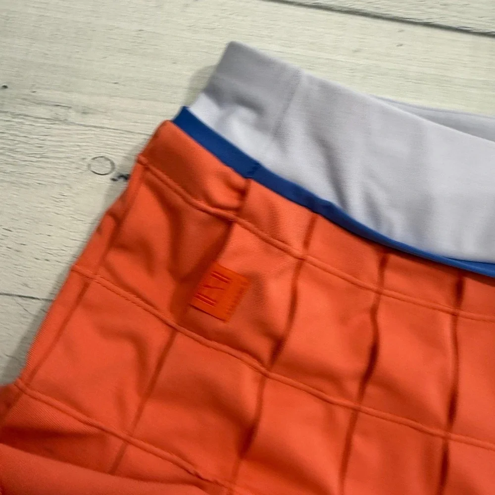 NIKE Fit Dry Pleated Tennis Skort Salmon Coral Pink‎ Golf Athletic women's small